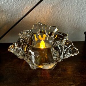 Avon Seashell Shaped Elegant Glass Tealight Holder Home Decor